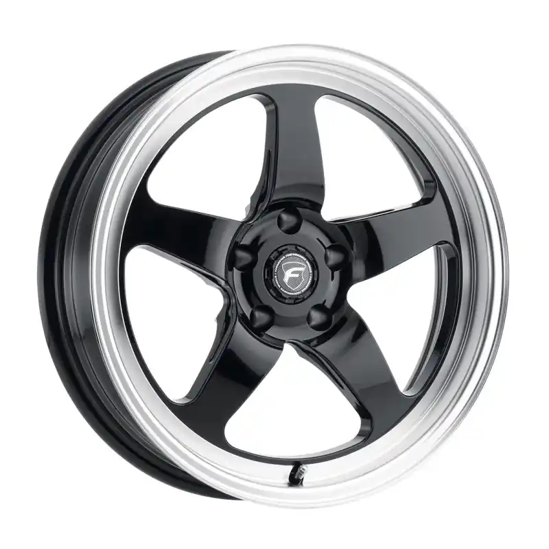 Hot Picks Forgestar D5 Drag 18x5.0 / 5x120 BP / ET-23 / 2.125in BS Gloss Black Wheel