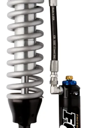 Crafted Fox 05+ Tacoma w/UCA 2.5 Factory Series 4.94in. Remote Res. Coilover Shock w/DSC Adj. - Black/Zinc