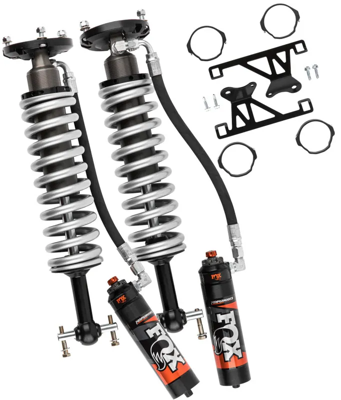Discount Fox 19+ GM 1500 2.5 Perf. Series 6in R/R Front Coilover Non-TB/Non-AT4 3.5in / TB/AT4 1.5in Lift