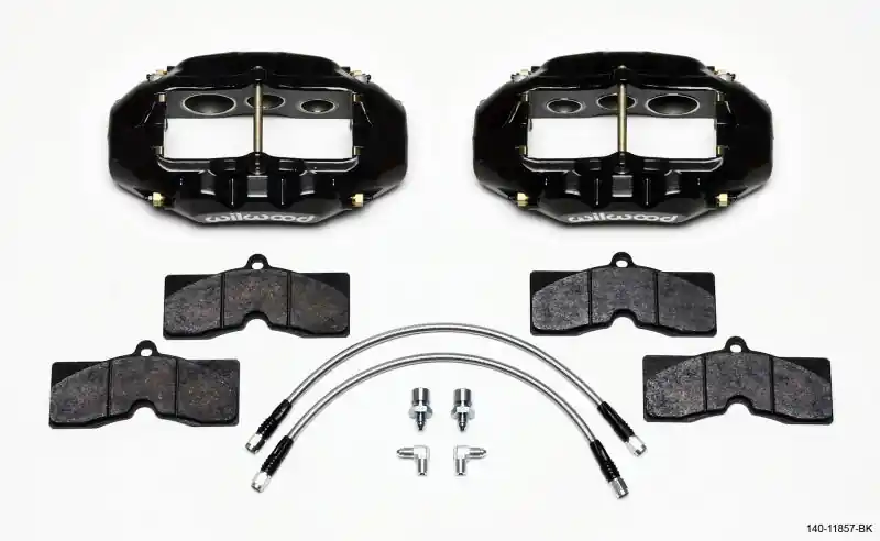 Wilwood D8-6 Front Caliper Kit Black Corvette C2 / C3 65-82 Direct From Factory