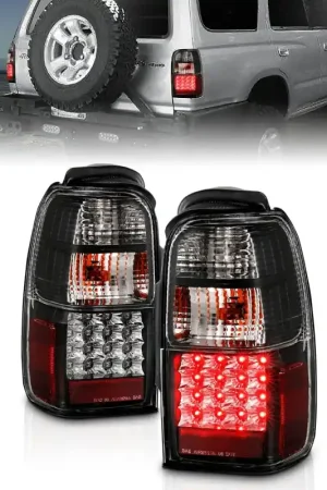ANZO 2001-2002 Toyota 4 Runner LED Taillights Black Next Day Delivery
