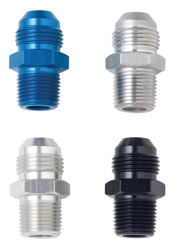 Fragola -8AN x 1/4 NPT Straight Adapter - Black Instant Buy