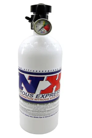 Nitrous Express 15lb Bottle w/Lightning 500 Valve (6.89 Dia x 26.69 Tall) w/Gauge Flash Sale