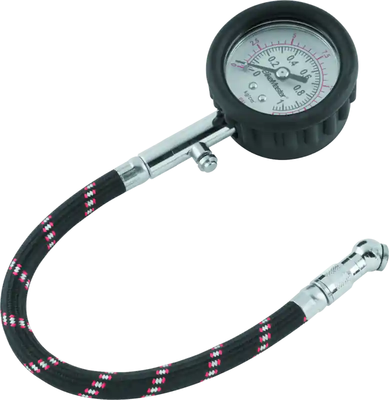 Hassle-Free Returns BikeMaster Tire Pressure Gauge/Hose 15 PSI