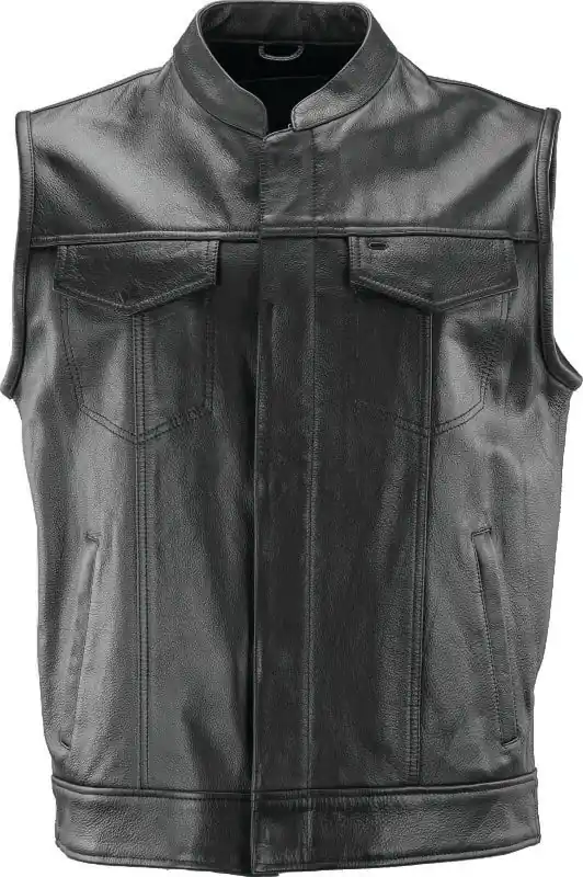 Price Drop Kuryakyn Leather By River Road Vandal Club Vest Black - Large