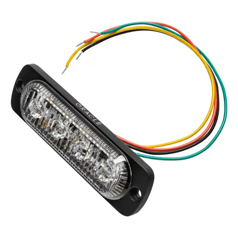 Oracle 4 LED Slim Strobe - Amber Modern