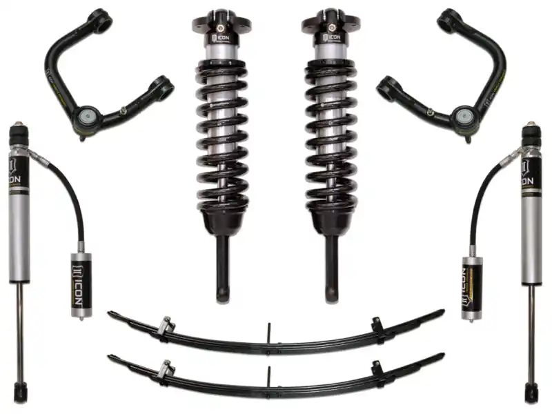 ICON 05-15 Toyota Tacoma 0-3.5in/2016+ Toyota Tacoma 0-2.75in Stg 3 Suspension System w/Tubular Uca Express Delivery