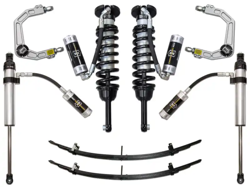 Budget ICON 05-15 Toyota Tacoma 0-3.5in/2016+ Toyota Tacoma 0-2.75in Stg 5 Suspension System w/Billet Uca