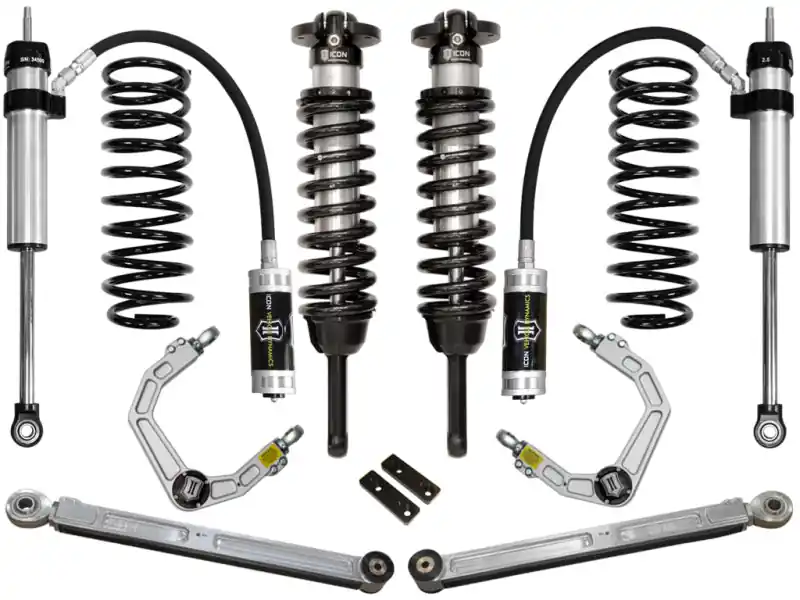 Weekend Sale ICON 03-09 Toyota 4Runner/FJ 0-3.5in Stage 4 Suspension System w/Billet Uca