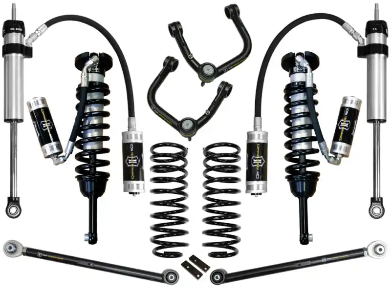 Bargain ICON 03-09 Toyota 4Runner/FJ 0-3.5in Stage 5 Suspension System w/Tubular Uca