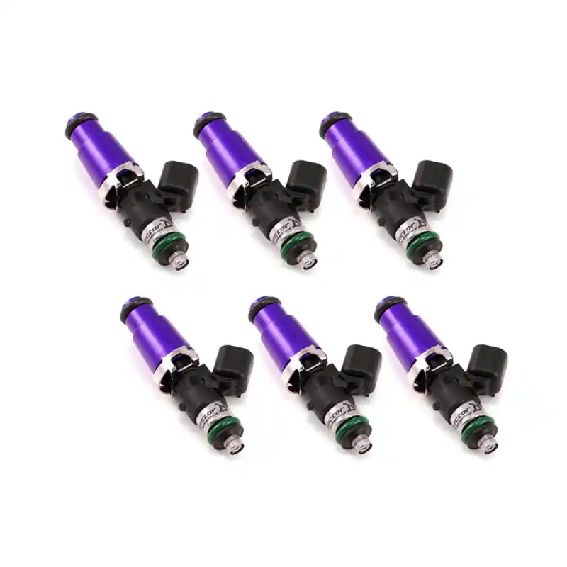 Hot Deal Injector Dynamics 1340cc Injectors - 60mm Length - 14mm Purple Top - 14mm Lower O-Ring (Set of 6)