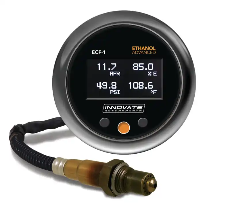 New Release Innovate ECF-1 (Fuel) Ethanol Advanced Complete Gauge Kit