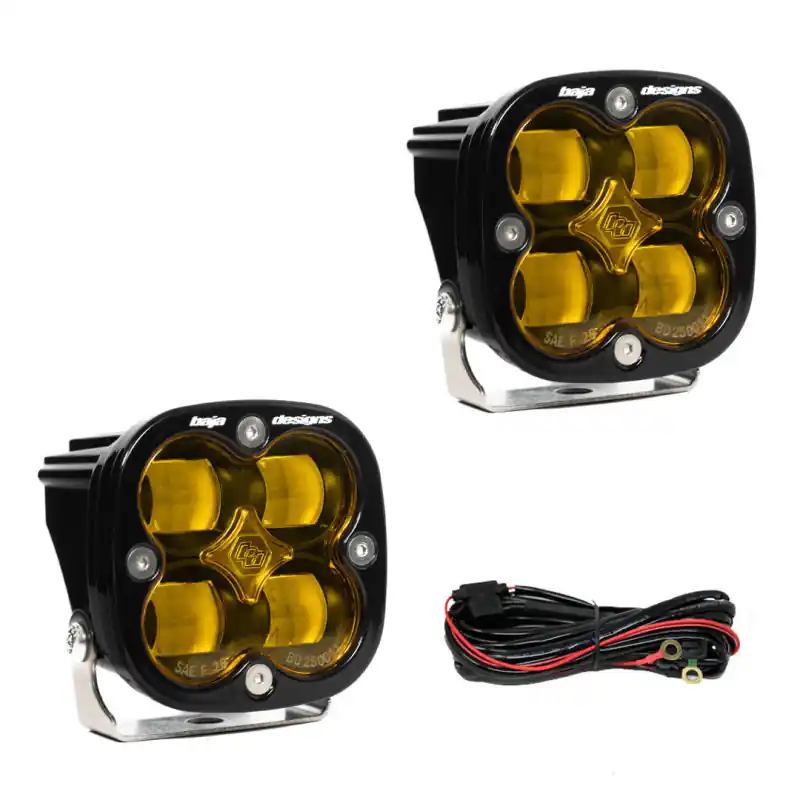 Baja Designs Squadron SAE LED Auxiliary Light Pod Pair - Amber Exclusive Offer