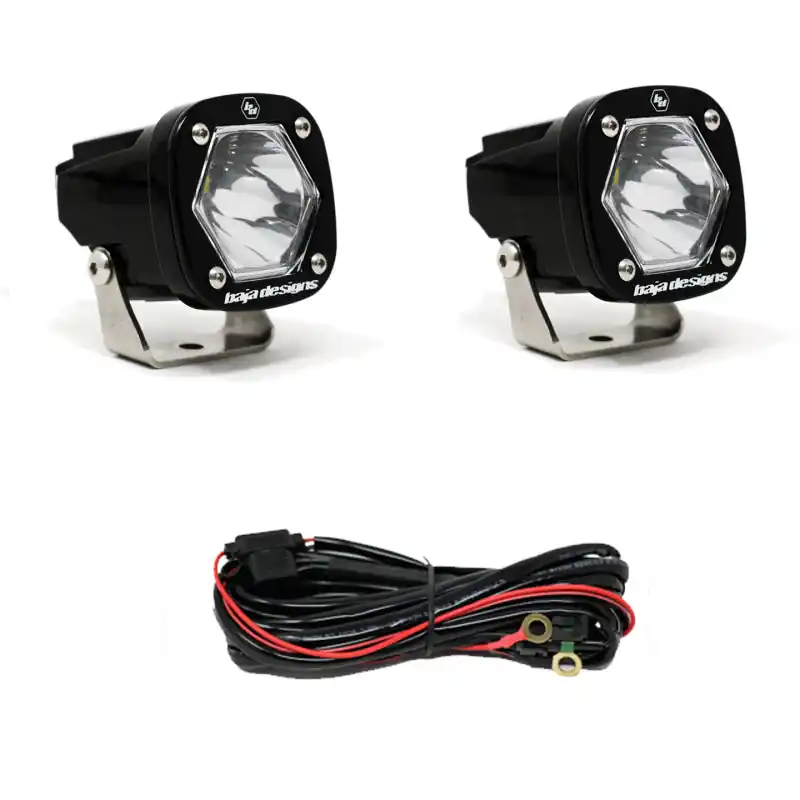 Express Delivery Baja Designs S1 Spot LED Light w/ Mounting Bracket Pair