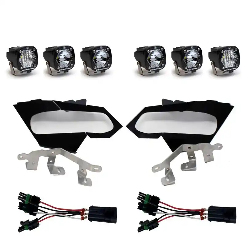 Genuine Baja Designs Can-Am X3 Headlight Kit S1 Spot W/C Headlight Kit