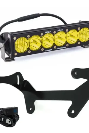 Baja Designs 10in OnX6+ Can-Am Maverick X3 Shock Mount Kit - Amber Worldwide Shipping