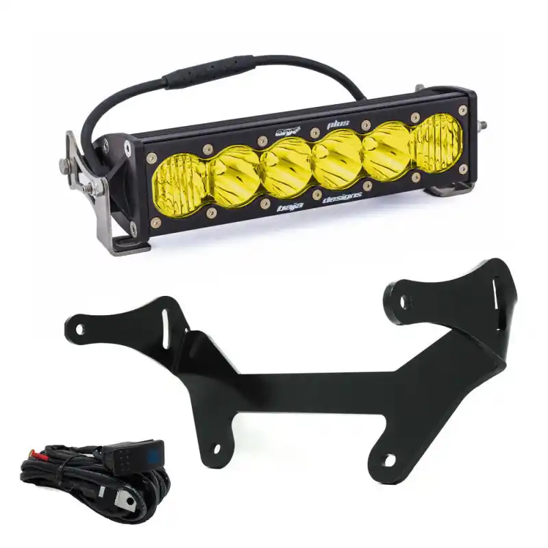 Baja Designs 10in OnX6+ Can-Am Maverick X3 Shock Mount Kit - Amber Worldwide Shipping