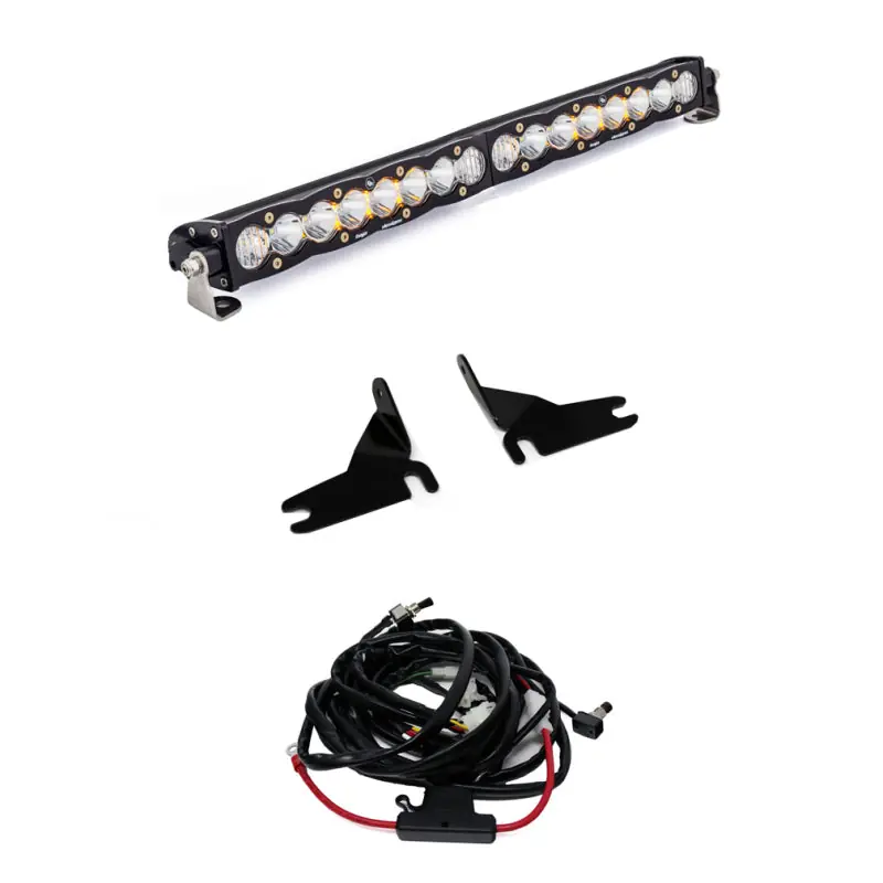 High Quality Baja Designs 2019 Chevy Silverado 1500 S8 w/ 20in S8 Grille Mount Kit