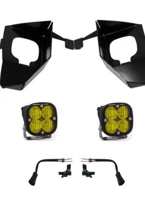 Baja Designs 16-18 Silverado Squadron Sport Fog Pocket Kit W/C - Amber Buy Direct