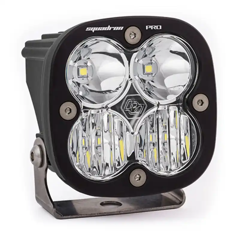Baja Designs Squadron Pro Driving/Combo Pattern Black LED Light Pod - Clear In Demand