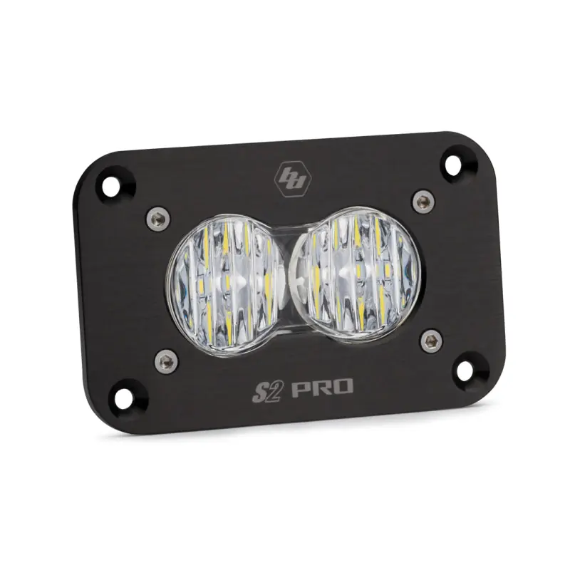 Baja Designs S2 Sport Flush Mount Wide Cornering Pattern LED Work Light - Clear Lens High Quality