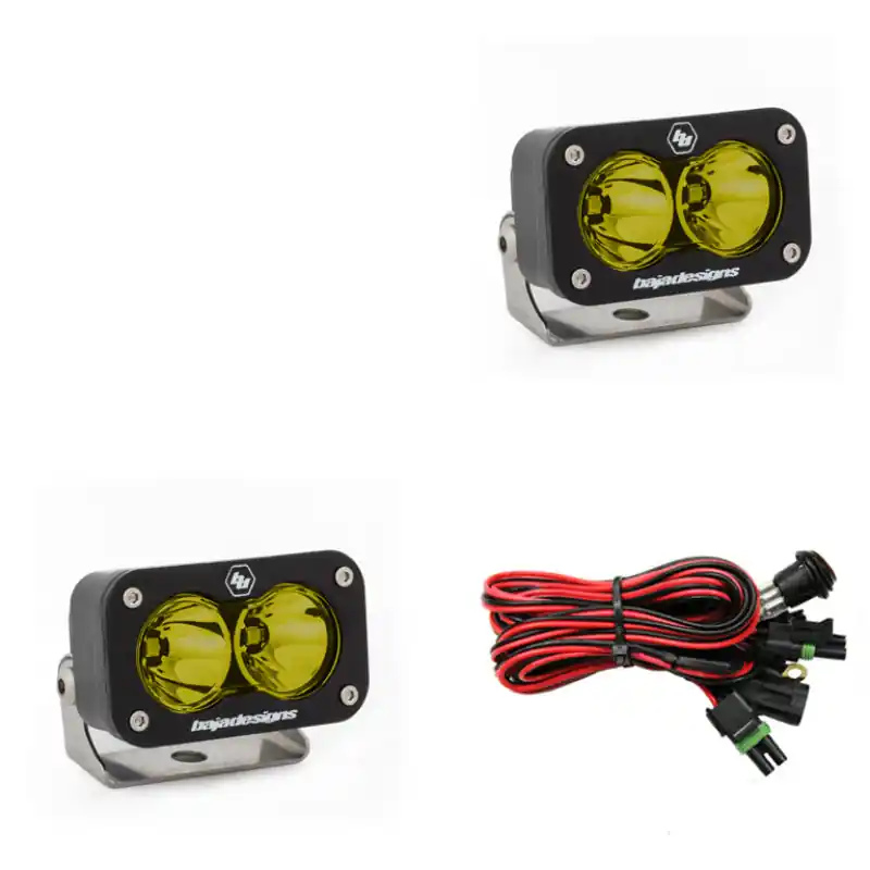 Hassle-Free Returns Baja Designs S2 Sport Work/Scene Pattern Pair LED Work Light - Amber