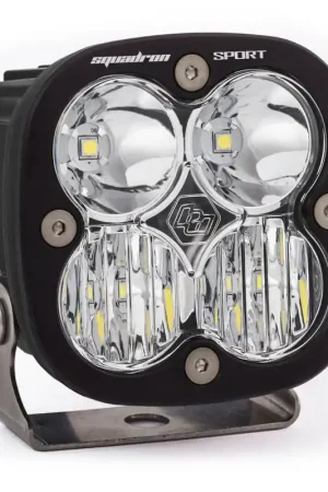 Warranty Included Baja Designs Squadron Sport Driving/Combo Pattern Black LED Light Pod - Clear