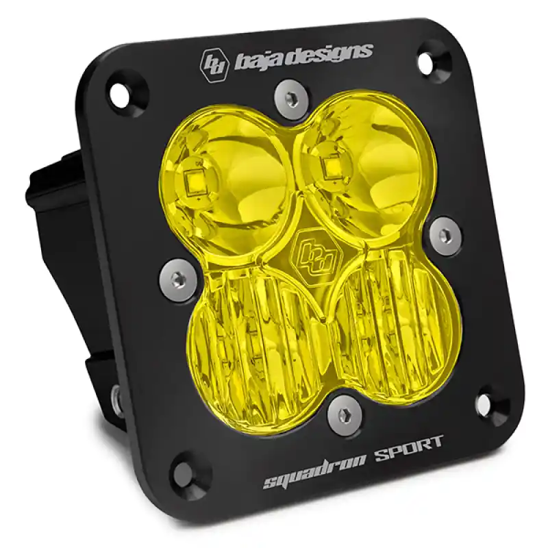 Wholesale Baja Designs Squadron Sport Driving/Combo Pattern Flush Mount Black LED Light Pod - Amber