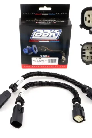 BBK 05-20 Dodge Hellcat 6.2L 6 Pin Front O2 Sensor Wire Harness Extensions 12 (pair) Certified