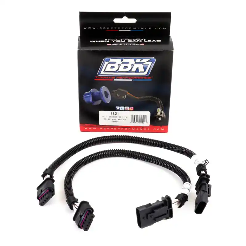 Same Day Shipping BBK 18-20 Ford Mustang GT O2 Sensor Wire Harness Extensions 16in (Pair)