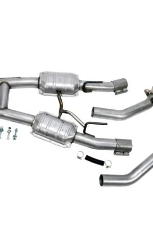 BBK 86-93 Mustang 5.0 High Flow H Pipe With Catalytic Converters - 2-1/2 Today Only