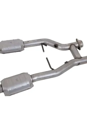 BBK 96-04 Mustang 4.6 GT / Cobra Short Mid H Pipe w Catalytic Converters 2-1/2 For Long Tube Headers High Quality