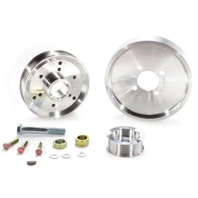 Viral BBK 02-04 Mustang 4.6 GT Underdrive Pulley Kit - Lightweight CNC Billet Aluminum (3pc)
