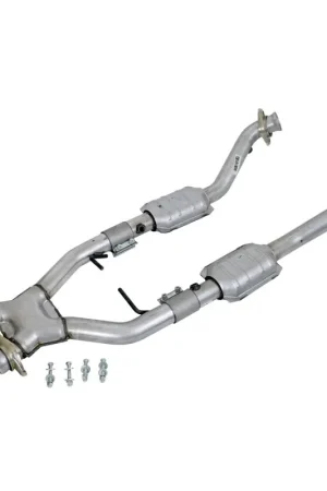 BBK 96-98 Mustang 4.6 Cobra High Flow X Pipe With Catalytic Converters - 2-1/2 Secure Checkout