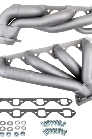 BBK 87-95 Ford F150 Truck 5.8 351 Shorty Unequal Length Exhaust Headers - 1-5/8 Titanium Ceramic Fast Shipping