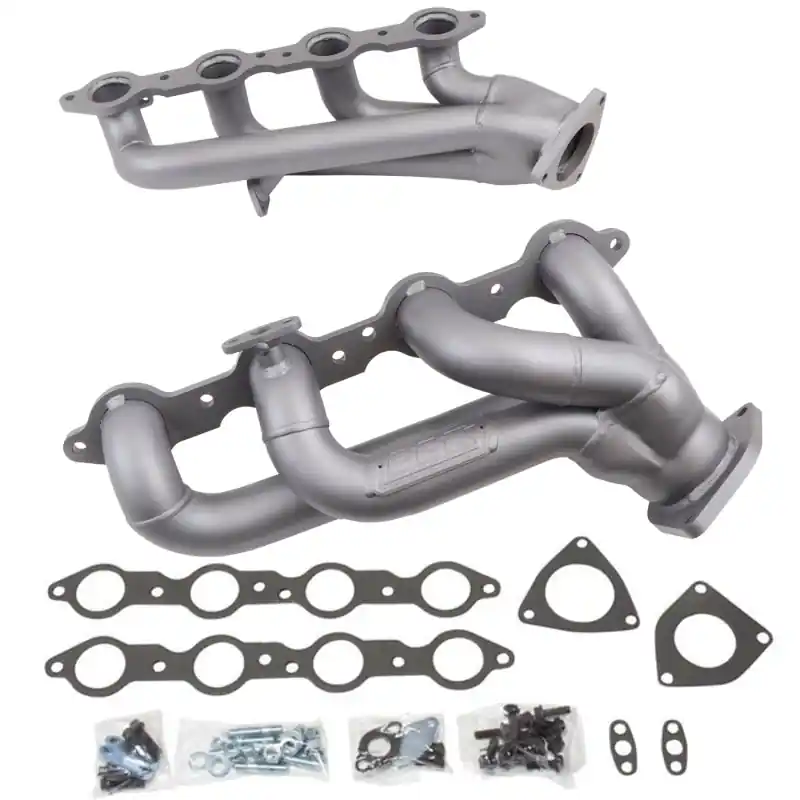 Hassle-Free Returns BBK 99-04 GM Truck SUV 4.8 5.3 Shorty Tuned Length Exhaust Headers - 1-3/4 Titanium Ceramic