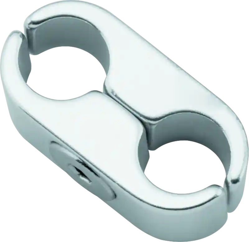 BikeMaster 2 Lines Cable Clamp - Silver Best Price