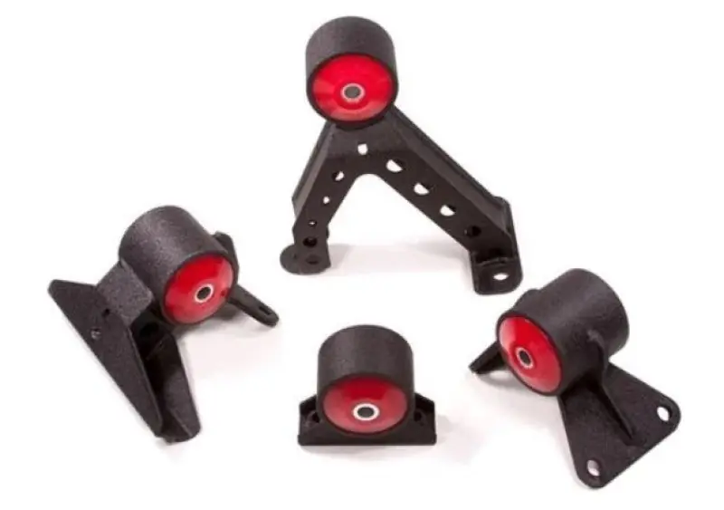Innovative 07-13 Mitsubishi Evolution 4B11T Black Steel Mounts 75A Bushings Trending
