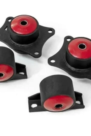 Crafted Innovative 00-09 Honda S2000 F-Series Black Steel Mounts 85A Bushings (Rear Diff Mounts OEM Diff)