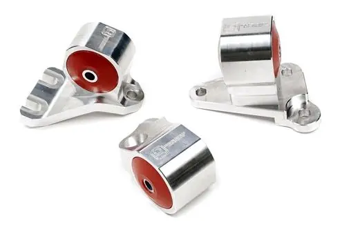 Crafted Innovative 02-06 Acura RSX K-Series Silver Aluminum Mounts 60A Bushings (Not K24 Trans)