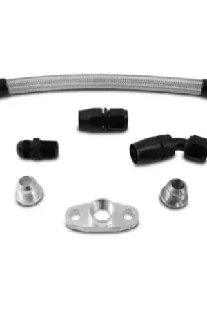 Vibrant Univ Top Mount Oil Drain Kit incl 20in Teflon lined S.S. hose Fitting Final Sale
