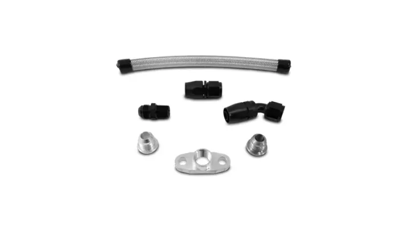 Vibrant Univ Top Mount Oil Drain Kit incl 20in Teflon lined S.S. hose Fitting Final Sale