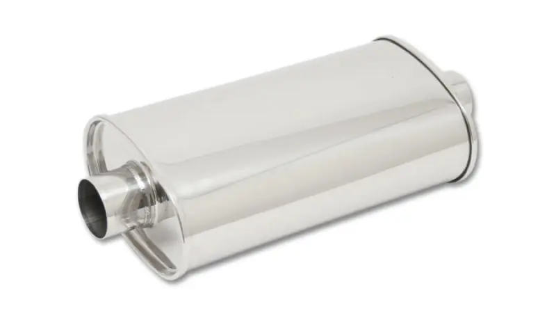 Vibrant StreetPower Oval Muff 5in x 9in x 15in long body 4in inlet I.D. x 4in outlet Center-Center Free Shipping