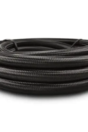 Weekend Sale Vibrant -16 AN Black Nylon Braided Flex Hose (20 foot roll)