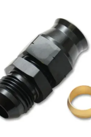 Weekend Sale Vibrant -4AN Male to 1/4in Tube Adapter Fitting (w/ Brass Olive Insert)
