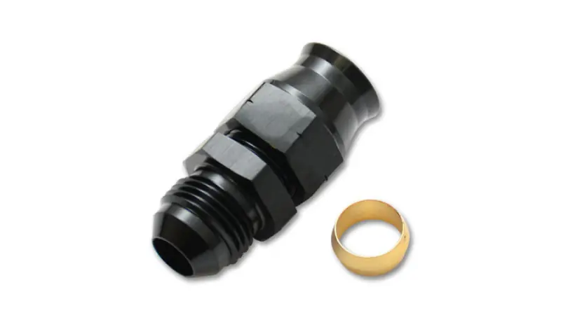 Weekend Sale Vibrant -4AN Male to 1/4in Tube Adapter Fitting (w/ Brass Olive Insert)
