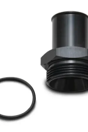 Viral Vibrant 1.25in Hose Barb to 16 ORB Male w/ O-Ring - Black Anodized Aluminum