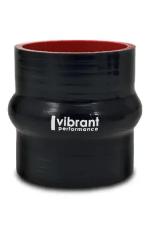 While Supplies Last Vibrant 4 Ply Reinforced Silicone Hump Hose Connector - 2.5in I.D. x 3in long (BLACK)