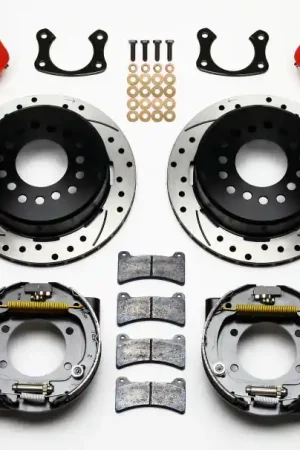 Free Returns Wilwood Dynapro Low-Profile 11.00in P-Brake Kit Drill-Red New Big Ford 2.50in Offset