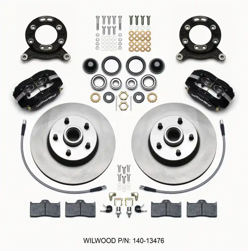 Exclusive Offer Wilwood Forged Dynalite-M Front Kit 11.30in 1 PC Rotor&Hub 1965-1969 Mustang Disc & Drum Spindle